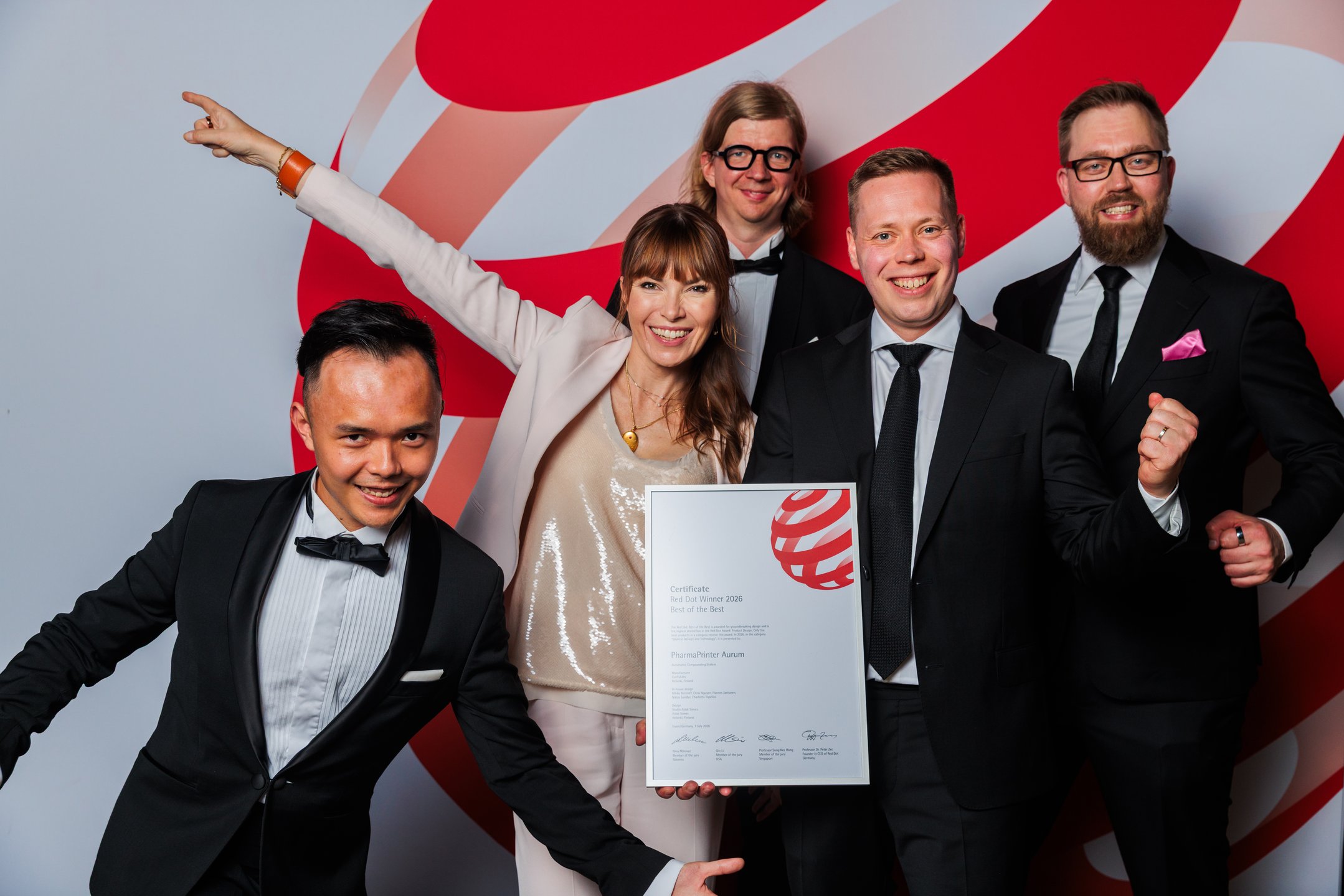Red Dot: Best of the Best — The PharmaPrinter Aurum Takes Design's Highest Honor